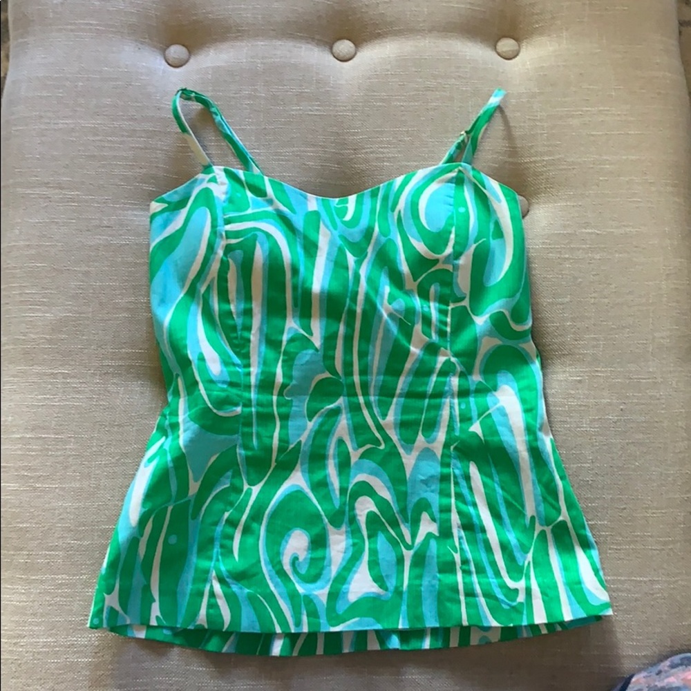 Lilly Pulitzer Mccallum Top Vintage Dobby